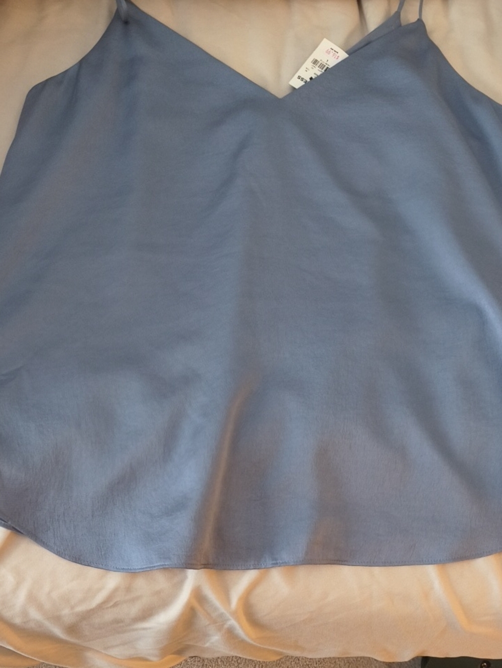 Express Dusty Blue V-Neck Spaghetti Strap Camisole